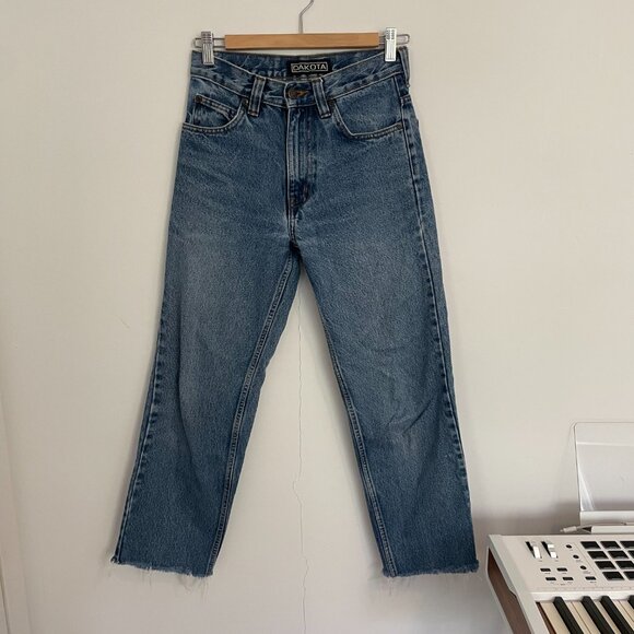 Vintage 90s Dakota Straight Leg Jeans | Mid-High Rise | 24" Waist | Size XS - Picture 3 of 4